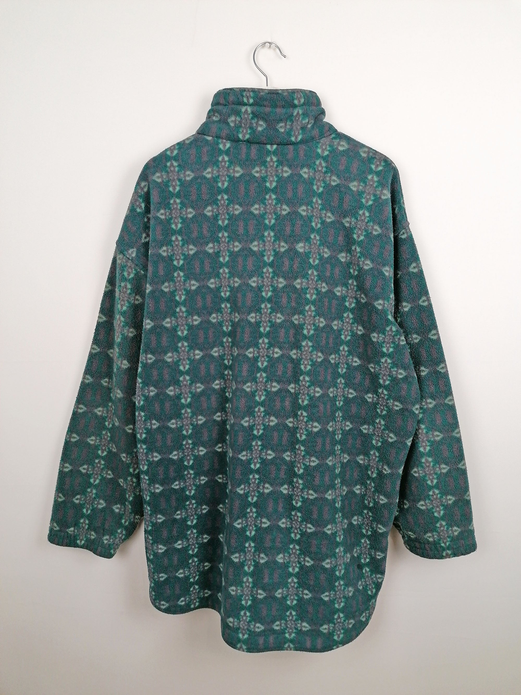 90's ETIREL Oversized Fleece Sweater - size L-XL