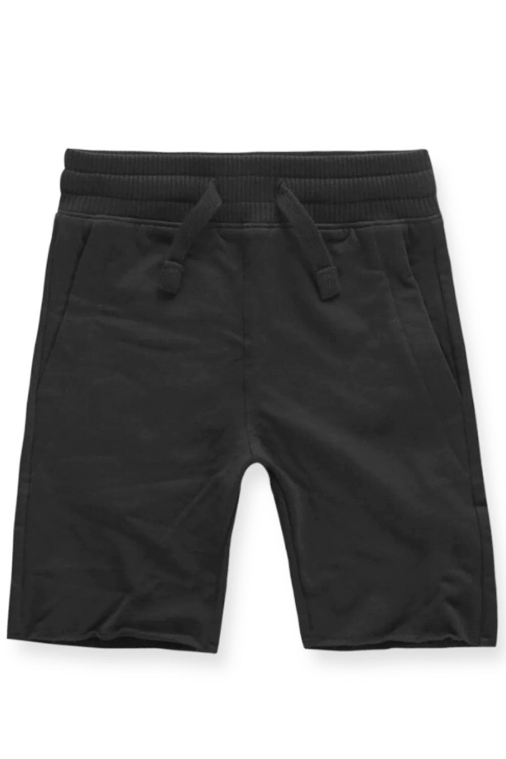 Boy’s Fleece Shorts with Ribbings | Jordan Craig Black