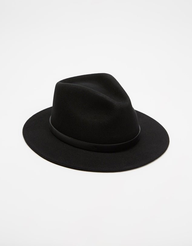 BRIXTON MESSER FEDORA- Black/Black