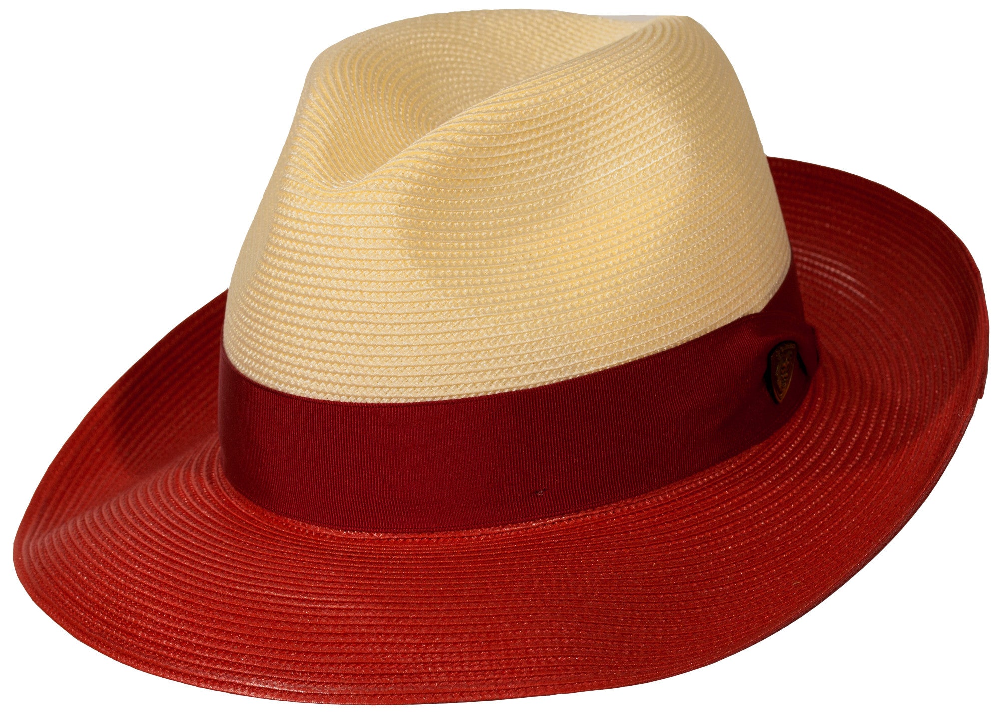 Dobbs Toledo Two-Tone Straw Fedora