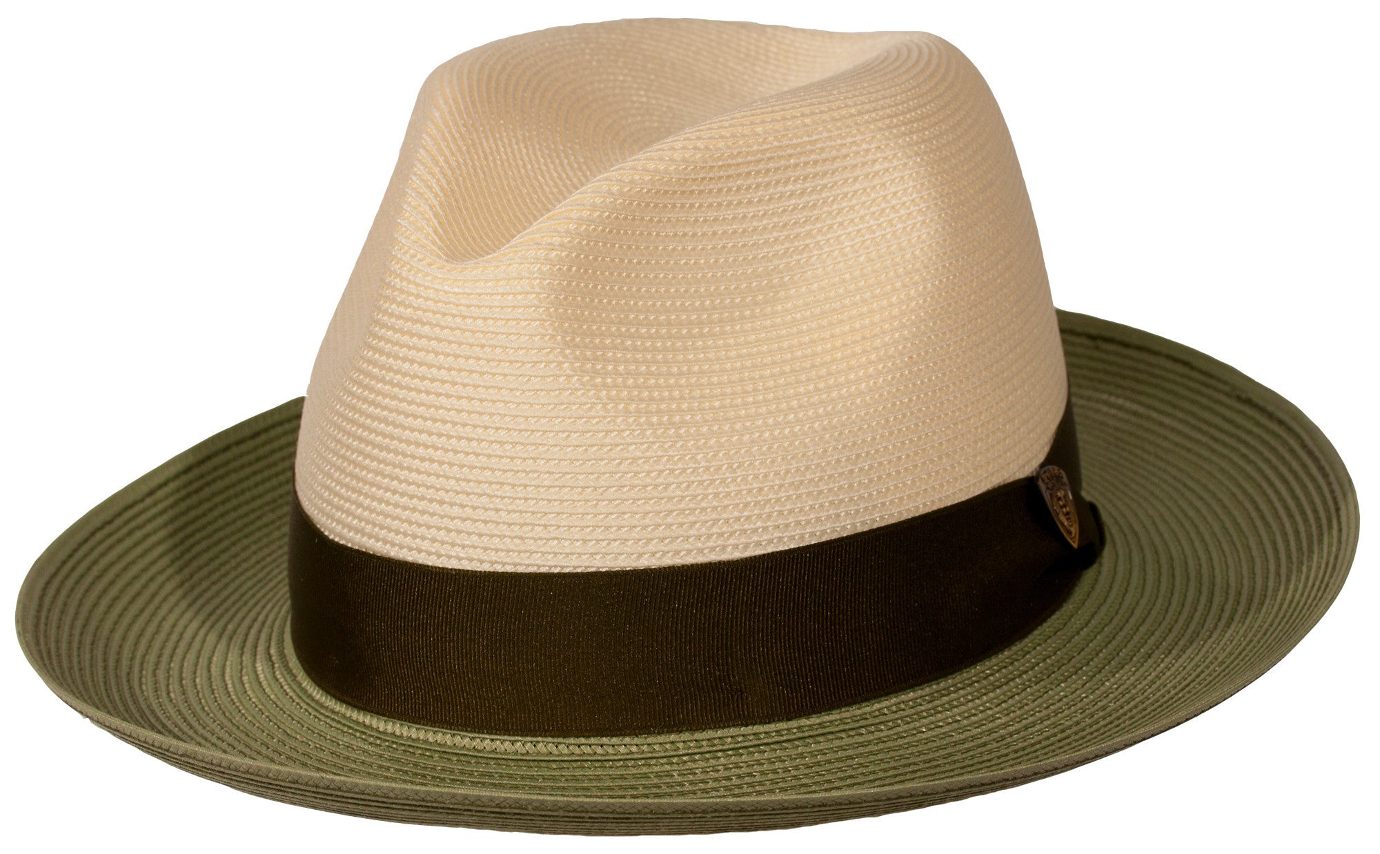 Dobbs Toledo Two-Tone Straw Fedora