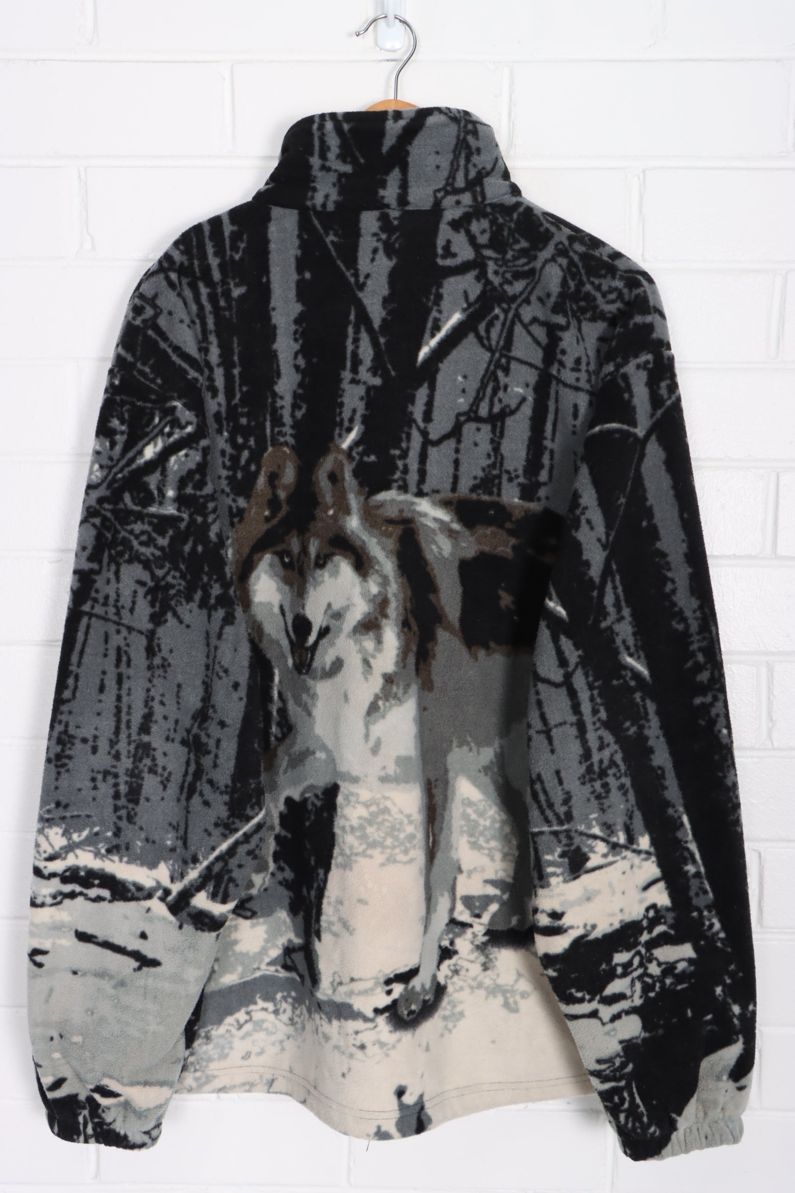 Grey Wolf All Over Fleece Jacket (L-XL)