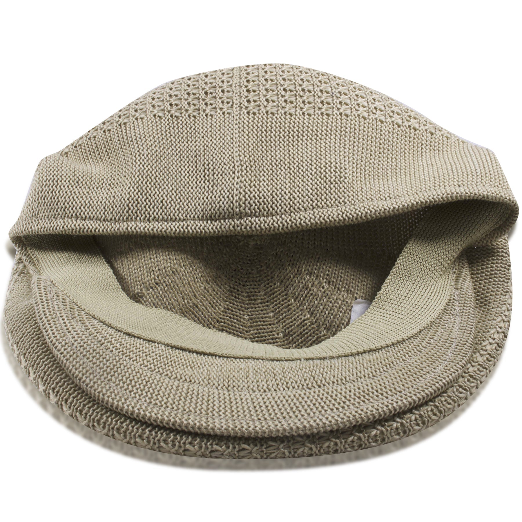 Hand-Woven Khaki Breathable Paper Boy Cap