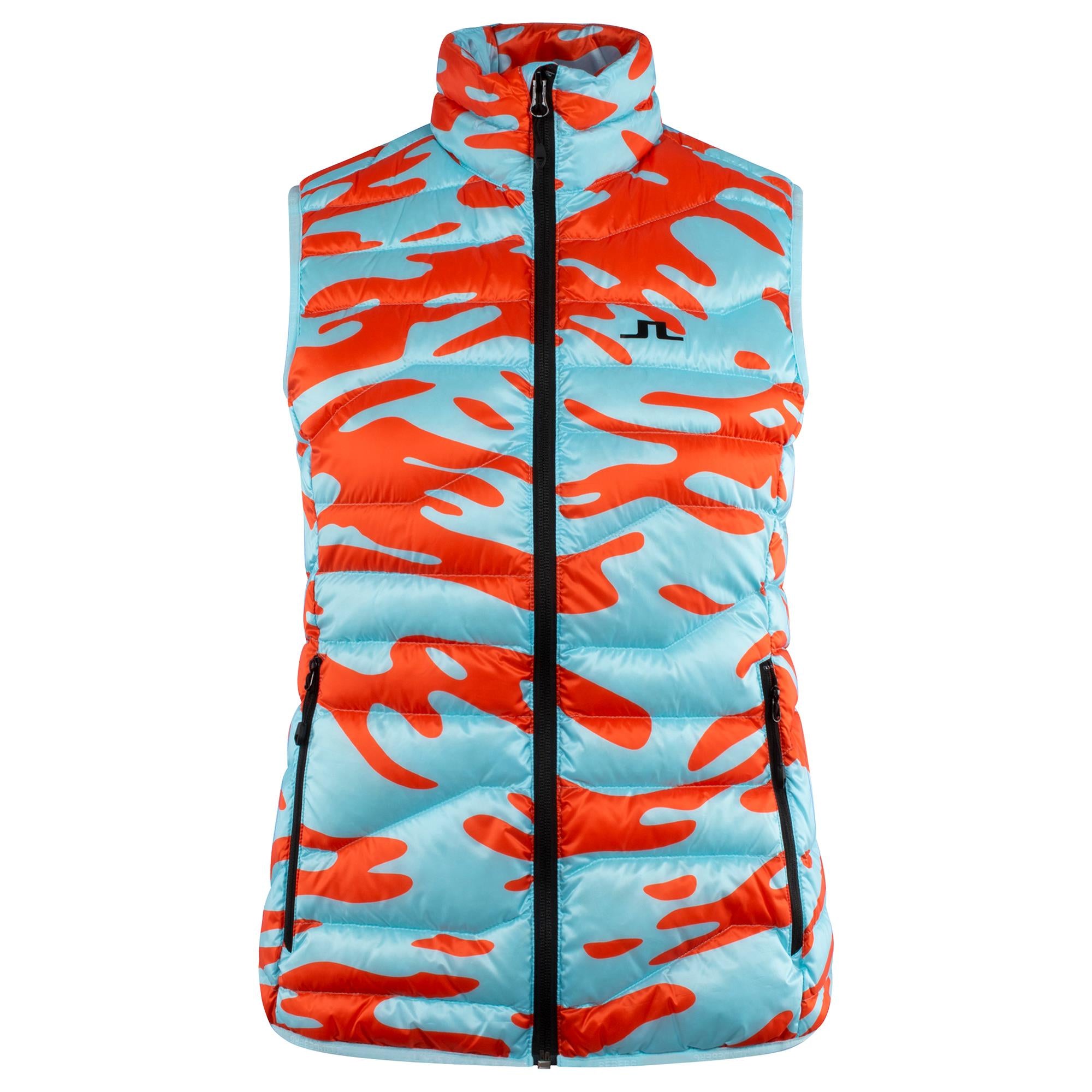 J Lindeberg Cliff Light Down Ladies Golf Gilet Neptune Atomizer