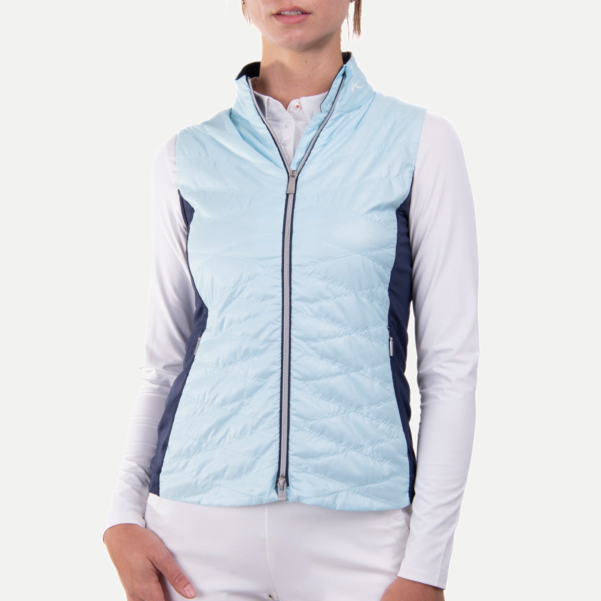 KJUS Retention Ladies Insulated Golf Vest Icy Blue/Atlanta Blue