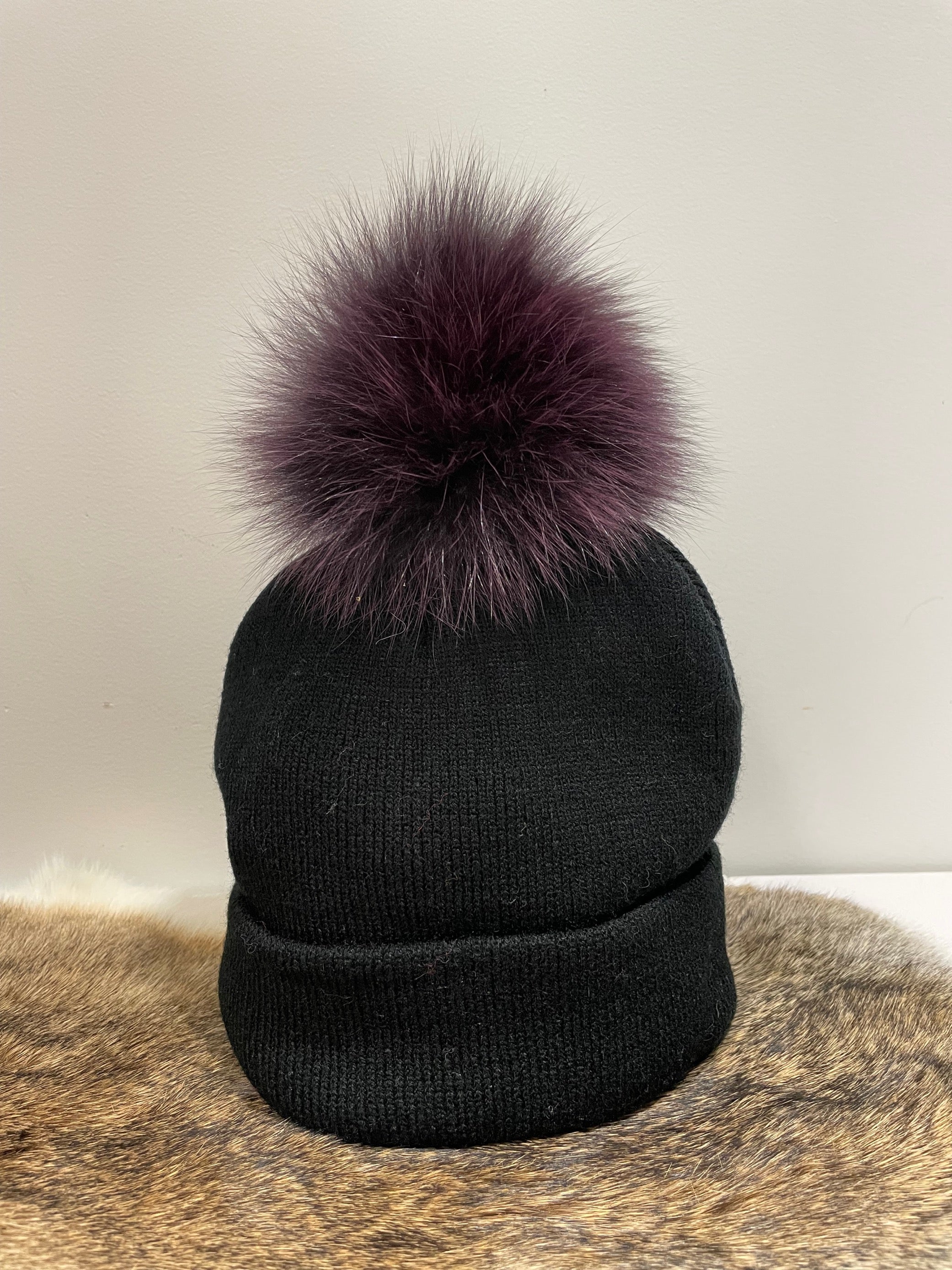 Ladies Acrylic Touque with pom pom