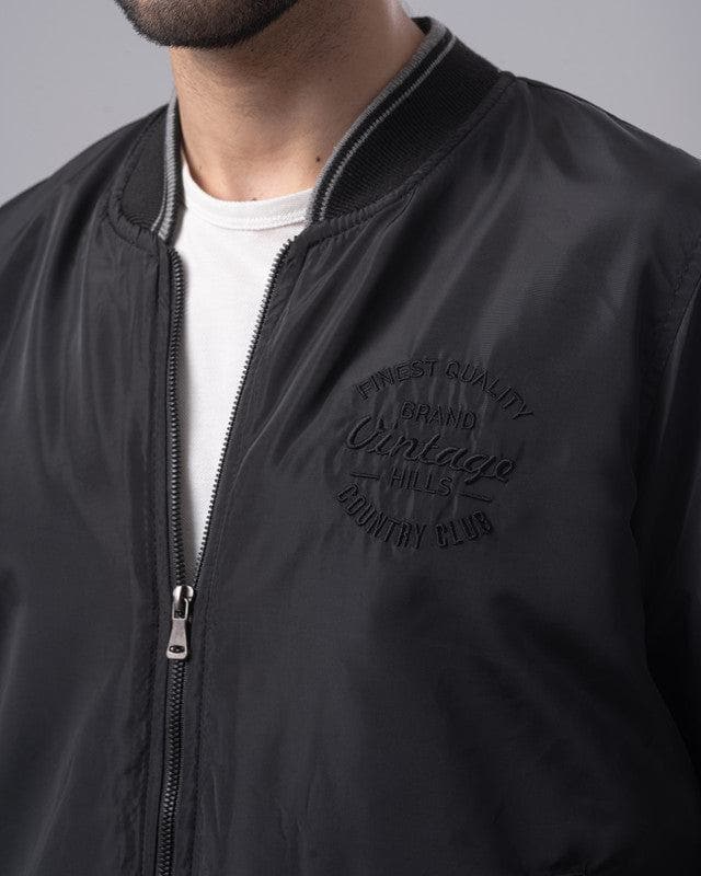 LIGHTWEIGHT BOMBER JACKET - BLACK