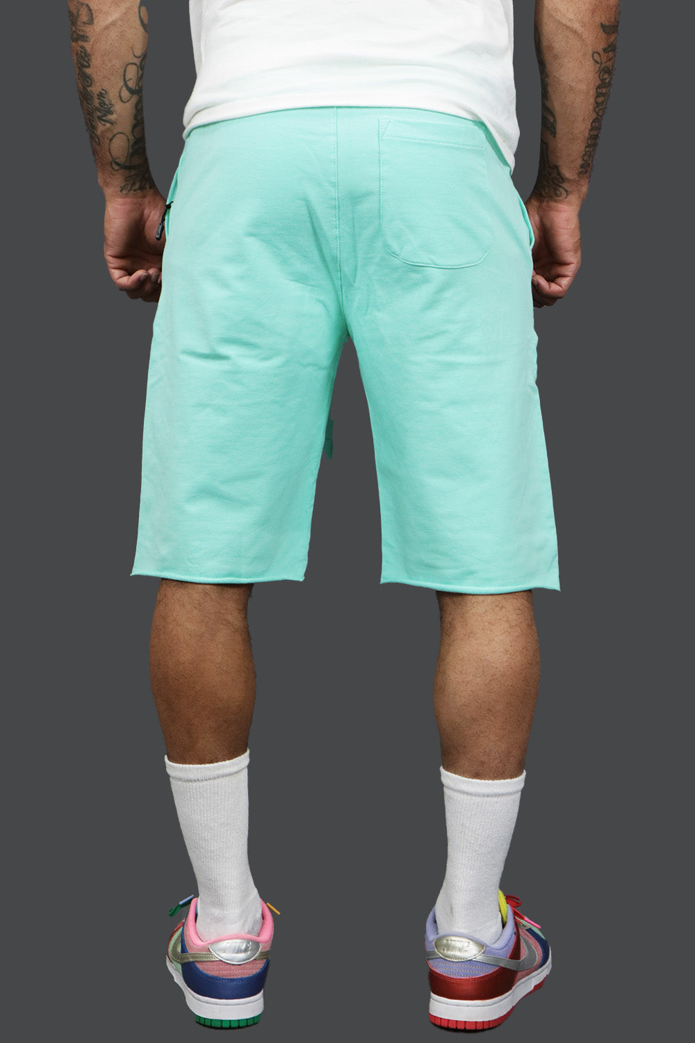 Men’s Fleece Shorts with Zipper Pocket | Jordan Craig Aqua