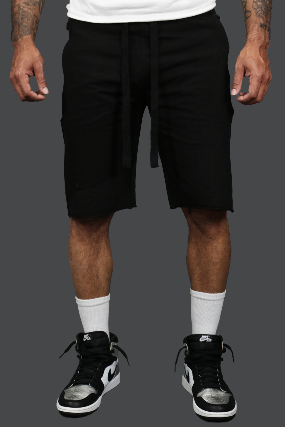 Men’s Fleece Shorts with Zipper Pocket | Jordan Craig Black