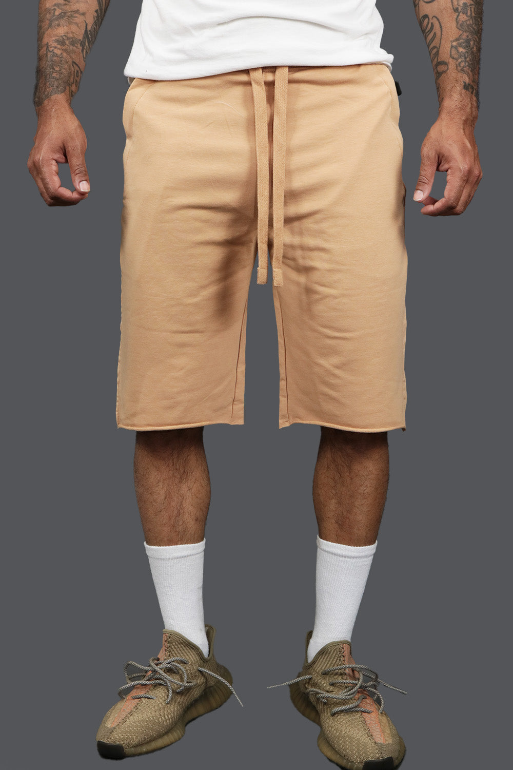 Men’s Fleece Shorts with Zipper Pocket | Jordan Craig Clay