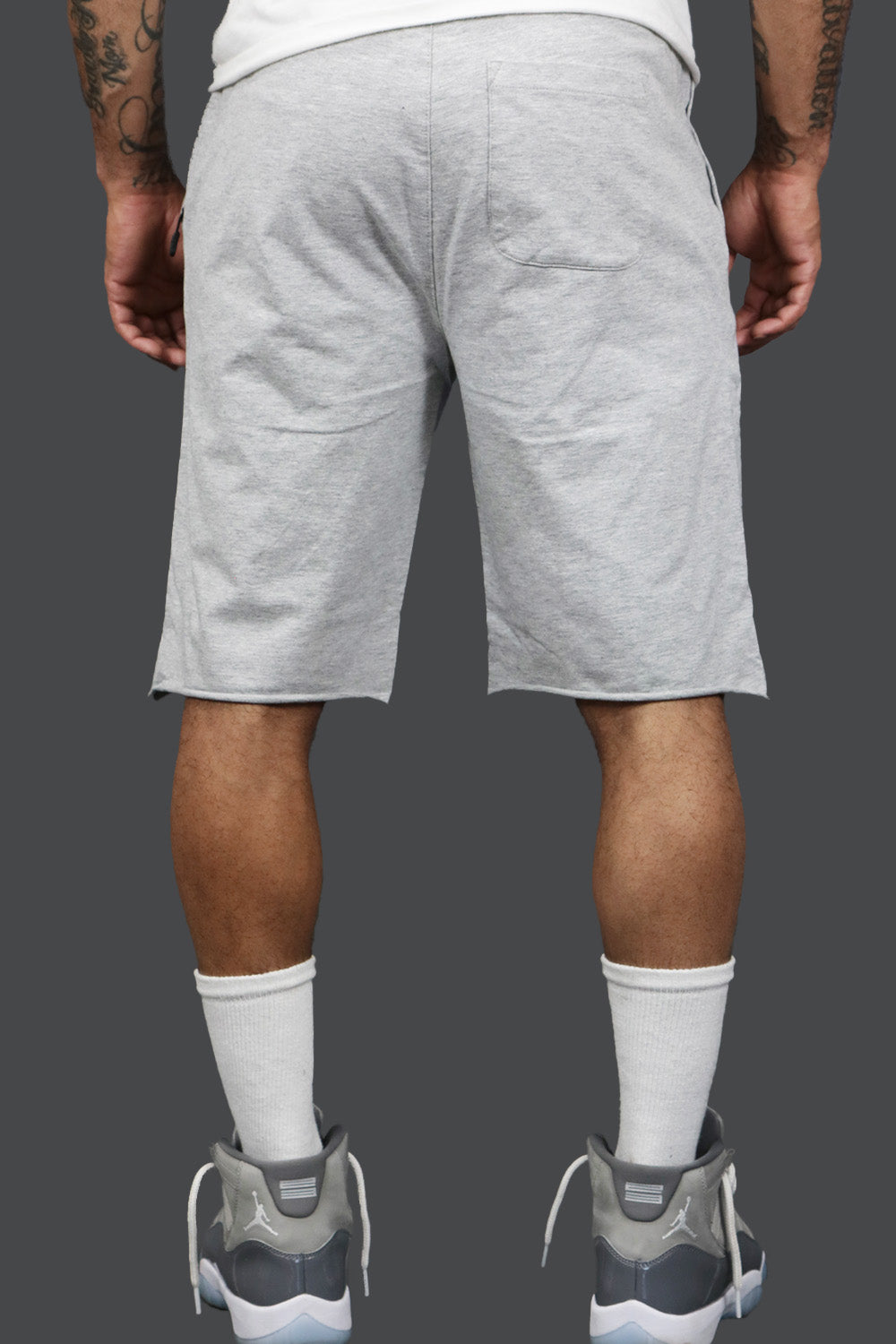 Men’s Fleece Shorts with Zipper Pocket | Jordan Craig Heather Grey