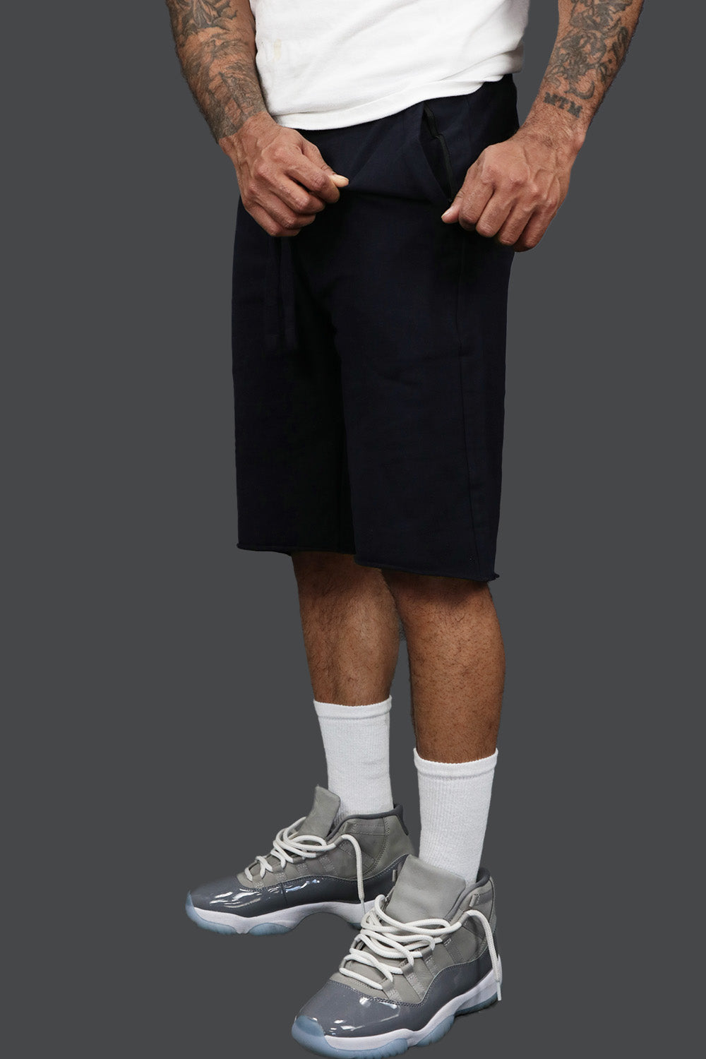 Men’s Fleece Shorts with Zipper Pocket | Jordan Craig Navy