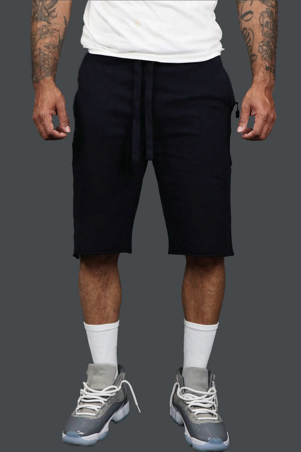 Men’s Fleece Shorts with Zipper Pocket | Jordan Craig Navy