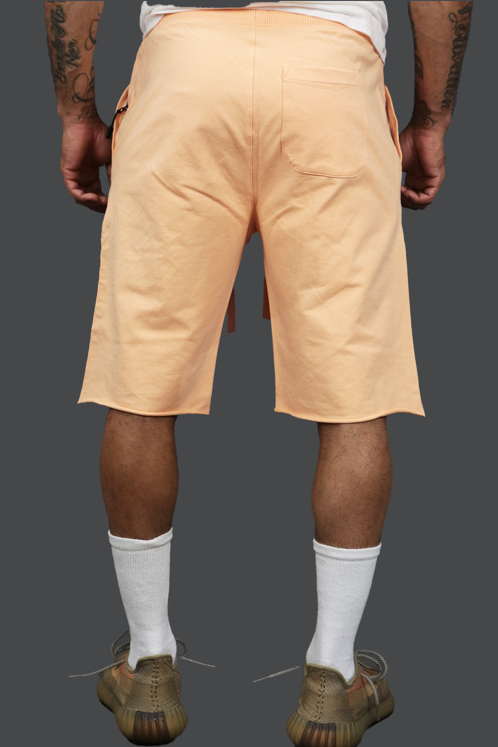 Men’s Fleece Shorts with Zipper Pocket | Jordan Craig Peach