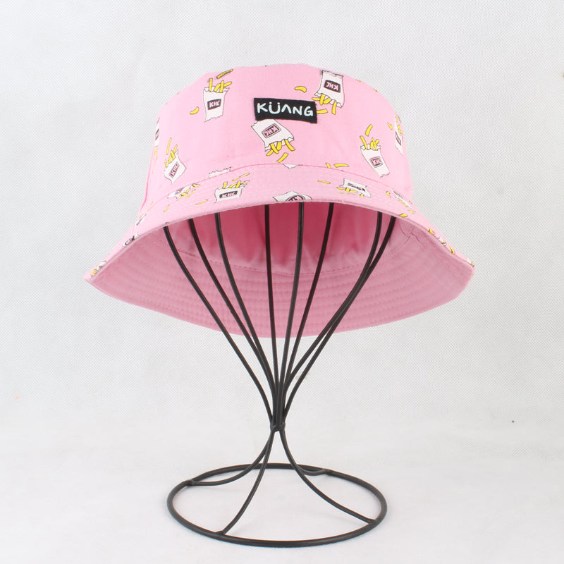 Panama Banana Print Yellow Bucket Hat