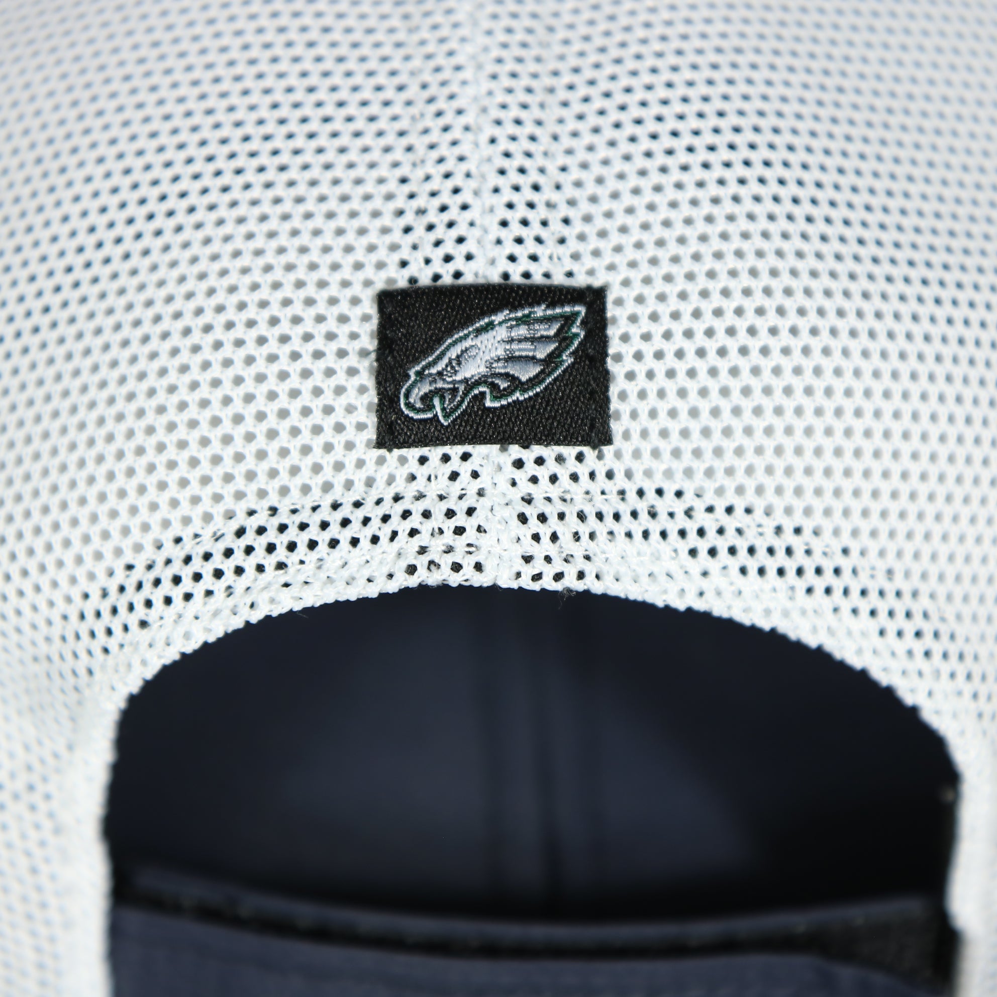 Philadelphia Eagles American Flag Mesh Back Trucker Hat | Hook and Loop Navy Trucker Hat