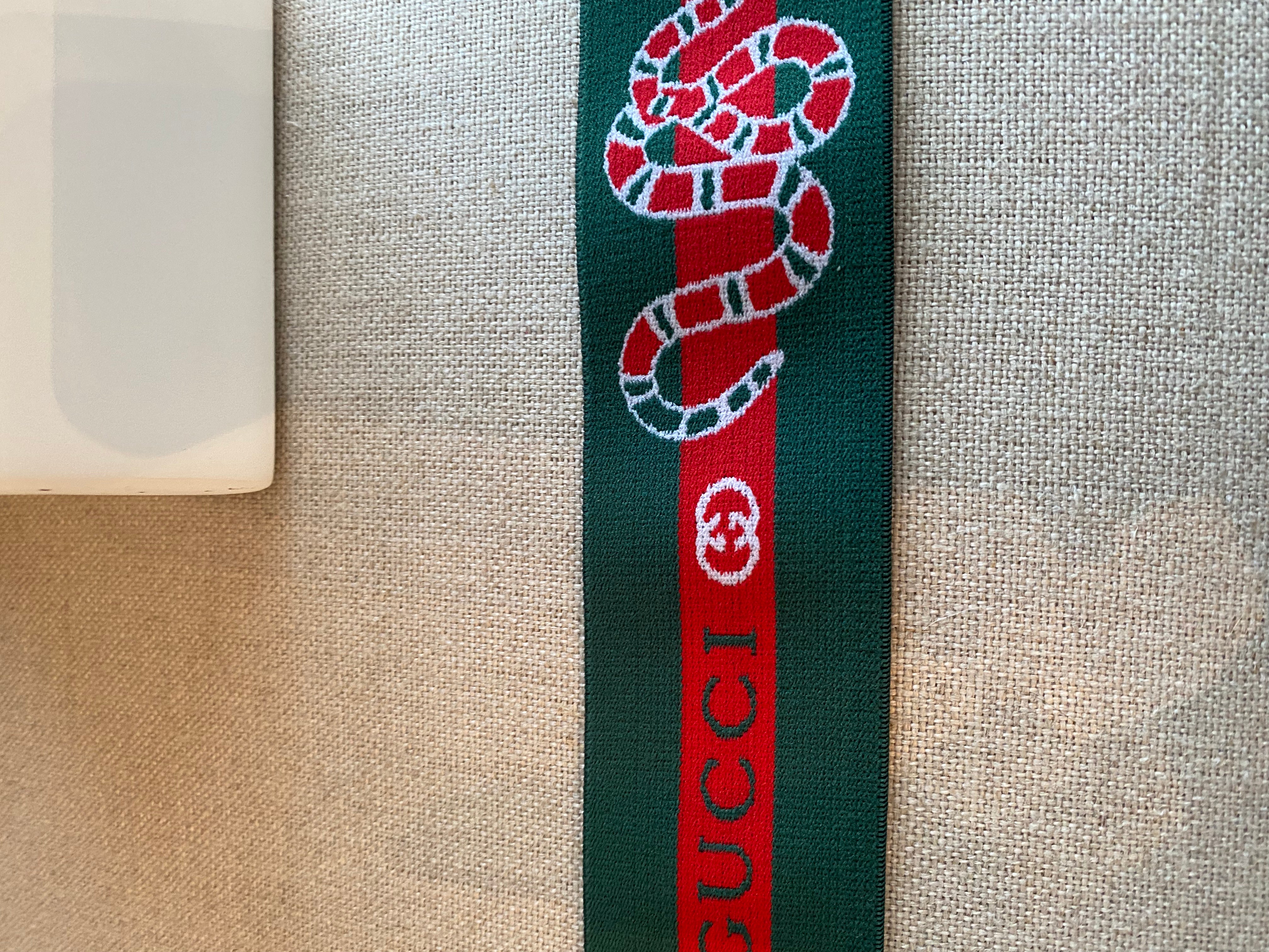 Red green snake  GG pattern Hatband