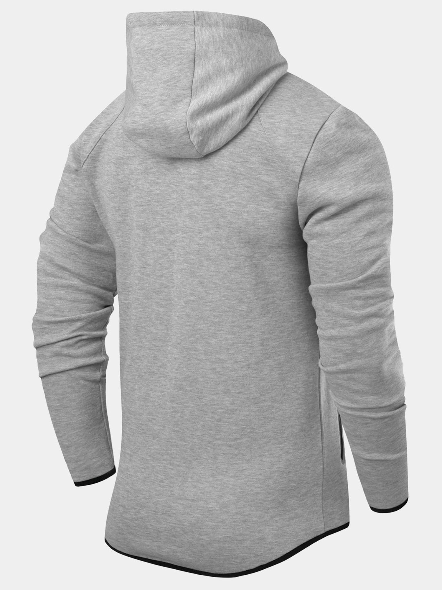 Revolution Tech Gym Running Hoodie For Men With Zip Pockets