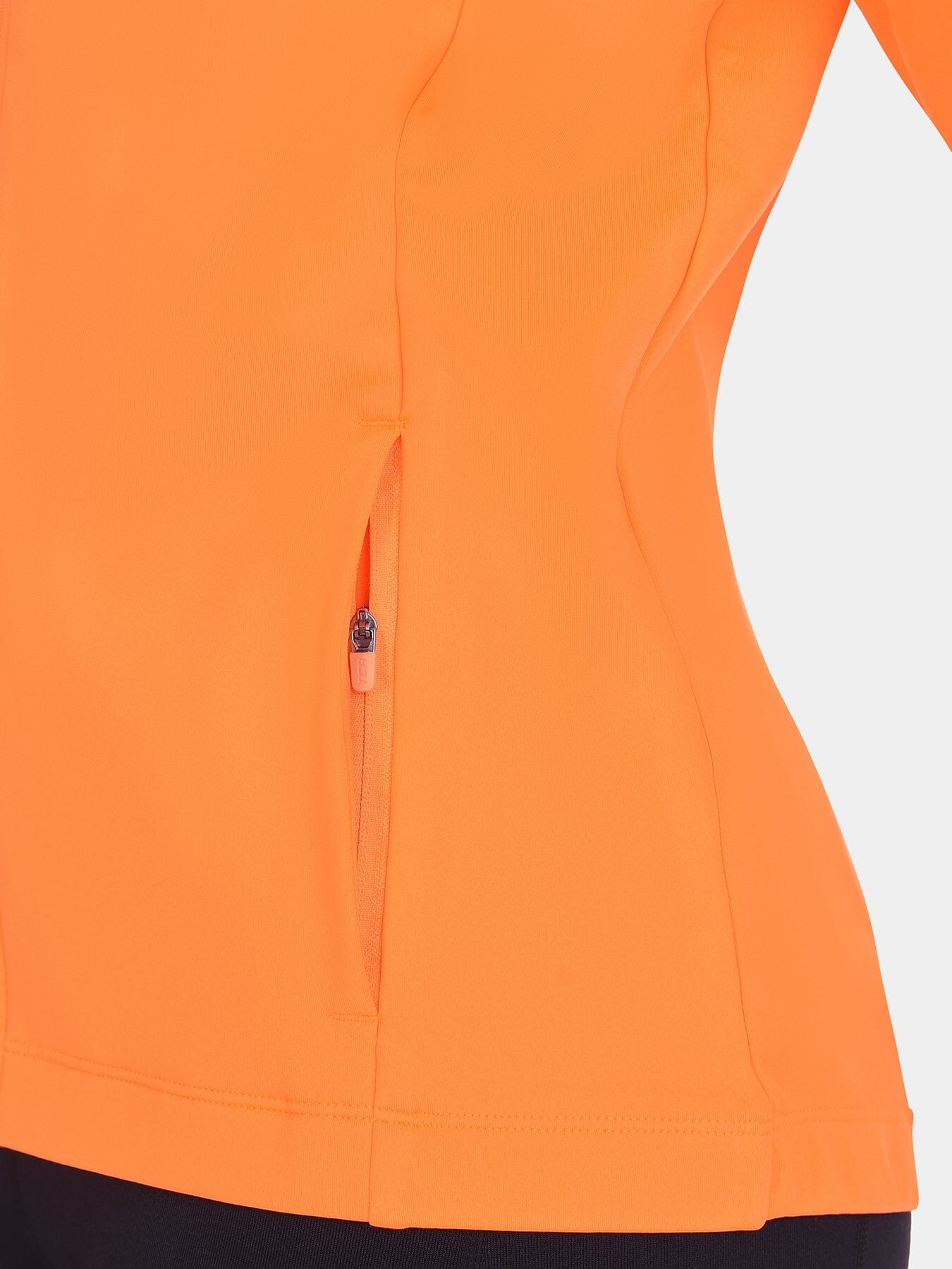 Thermal Cycling Jacket For Women With Thumbholes, Reflective Strips, Brushed Inner Fabric, Side & Internal Zip Pockets