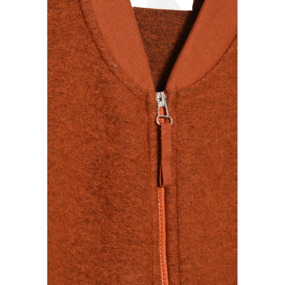 Universal Works Zip Waistcoat 29711 Wool Fleece orange