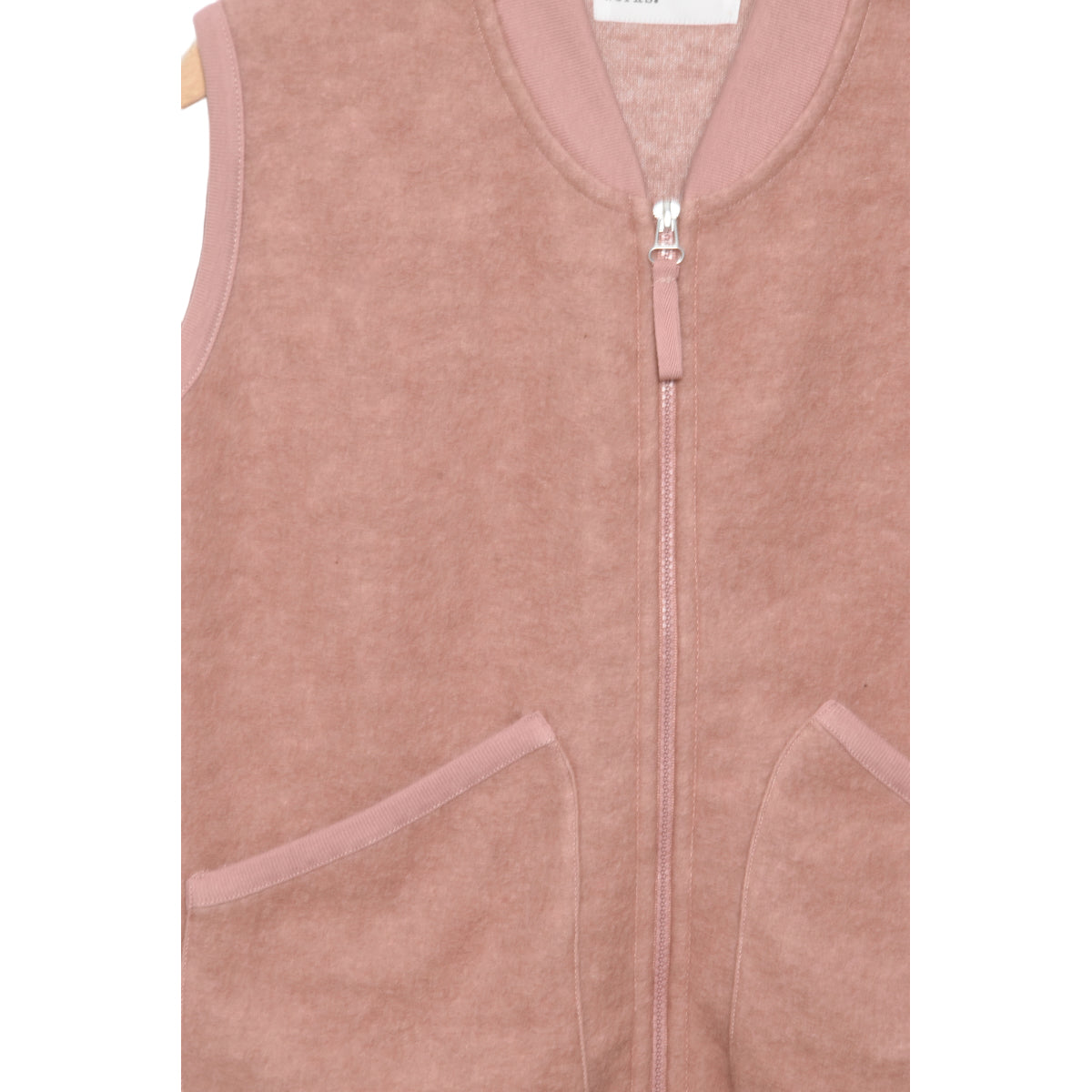 Universal Works Zip Waistcoat 29711 Wool Fleece pink